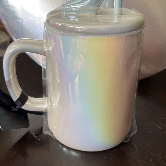 Rae Dunn Cinderella Holographic Mug with cover - Picture 5 of 6